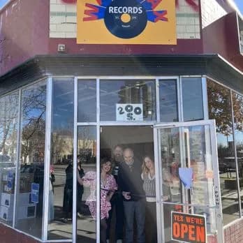 Wax Trax Records Broadway Bazaar storefront