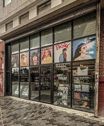 Vinyl + Thread storefront in Brooklyn
